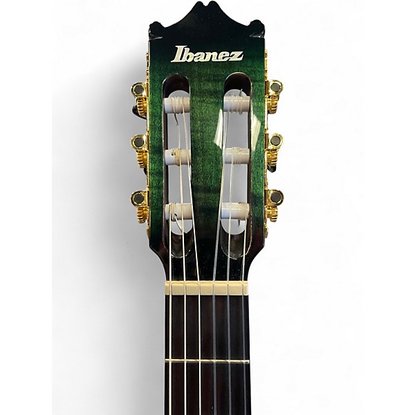 Used Ibanez GA35FMT Emerald Burst Classical Acoustic Electric Guitar