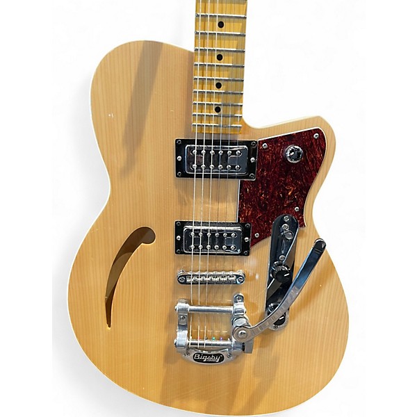 Used Reverend Club King RT Bigsby Natural Hollow Body Electric Guitar