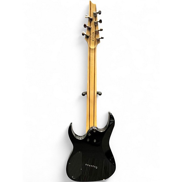 Used Ibanez RGMS7 Ebony Solid Body Electric Guitar