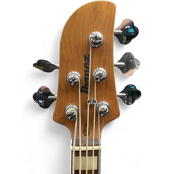 Used Ibanez TMB405TA Talman Cosmic Blue Starburst Electric Bass Guitar
