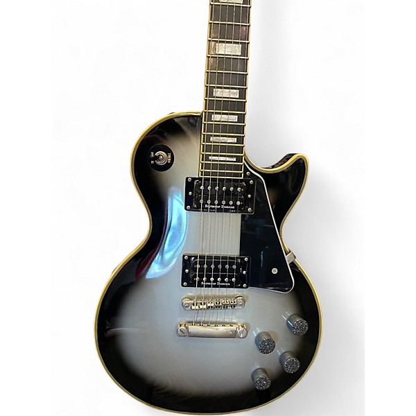 Used Epiphone Les Paul Custom Pro Silver Burst Solid Body Electric Guitar