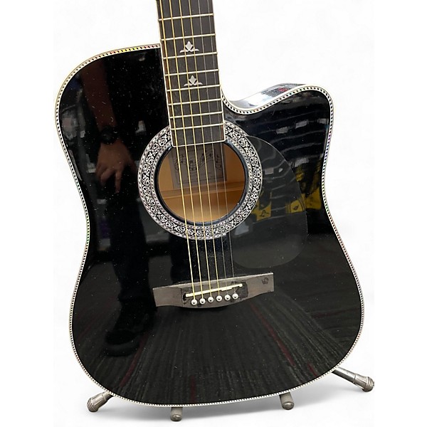 Used Esteban American Legacy Ebony Acoustic Electric Guitar