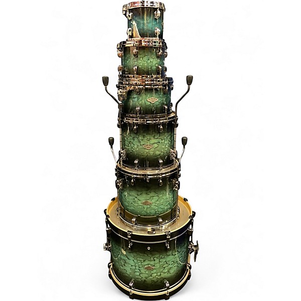 Used TAMA 6 Piece Starclassic Performer molten steel blue burst Drum Kit