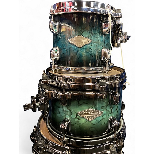 Used TAMA 6 Piece Starclassic Performer molten steel blue burst Drum Kit