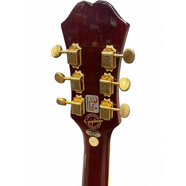 Used Epiphone Riviera Custom P93 Red Hollow Body Electric Guitar
