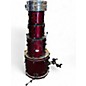 Used Pearl 5 Piece Vision CRIMSON RED Drum Kit