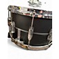 Used Ludwig 8X14 Black Beauty Stealth Black Matte Black Drum