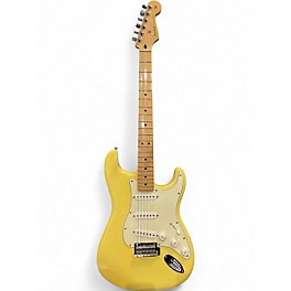 Used Fender Standard Stratocaster Yellow Solid Body Electric Guitar