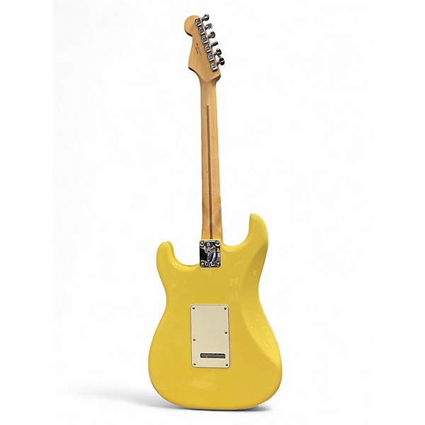 Used Fender Standard Stratocaster Yellow Solid Body Electric Guitar