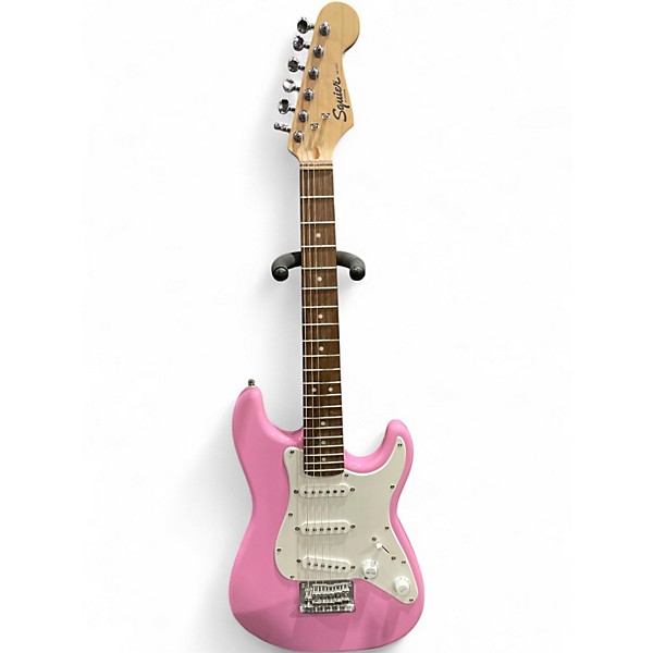 Used Squier Mini Affinity Stratocaster Pink Electric Guitar