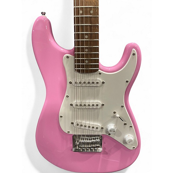 Used Squier Mini Affinity Stratocaster Pink Electric Guitar