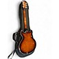 Used 2023 D'Angelico Premier Mini DC 2 Tone Sunburst Hollow Body Electric Guitar