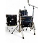 Used Pearl 4 Piece Export Black and Silver Drum Kit