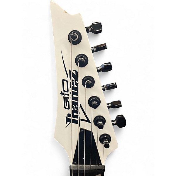 Used Ibanez GIO GRGR12EX White Solid Body Electric Guitar