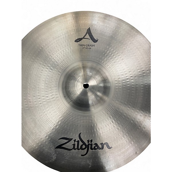 Used Zildjian 17in A THIN CRASH Cymbal