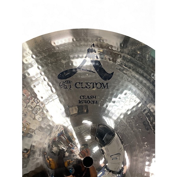 Used Zildjian 16in A CUSTOM CRASH Cymbal