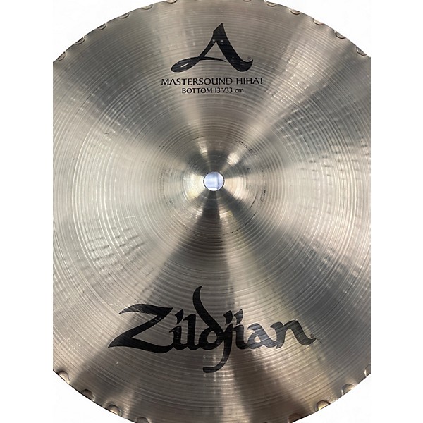 Used Zildjian 13in A MASTERSOUND HI HAT BOTTOM Cymbal
