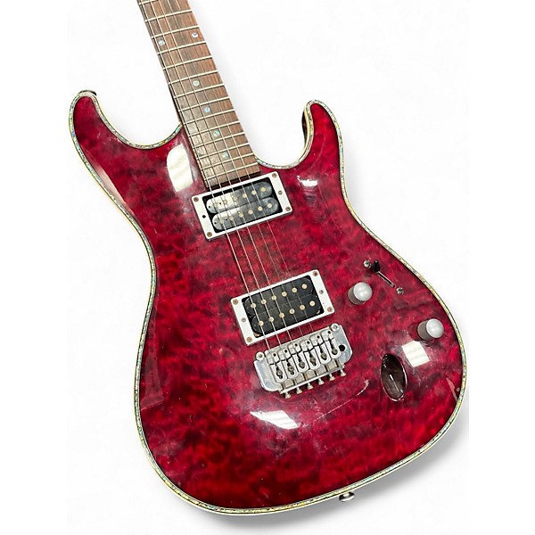 Used Ibanez SA220EX Red Hollow Body Electric Guitar