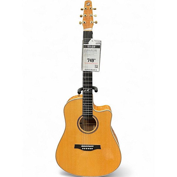 Used Seagull Artist cameo Natural Acoustic Electric Guitar