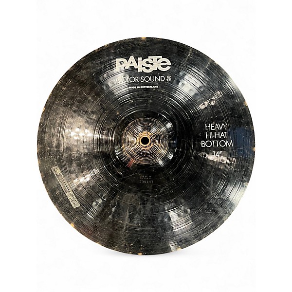 Used Paiste 14in COLOR SOUND 5 HEAVY HI HAT Cymbal