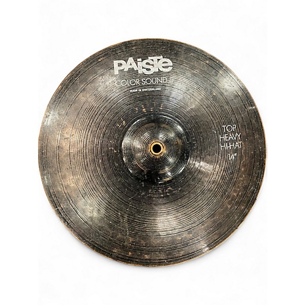 Used Paiste 14in COLOR SOUND 5 HEAVY HI HAT Cymbal