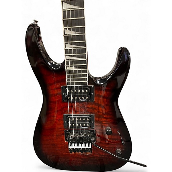 Used Jackson JS32 Dinky Flamed Burst Solid Body Electric Guitar