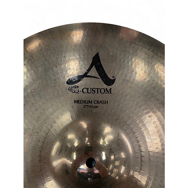 Used Zildjian 17in A Custom Crash Cymbal