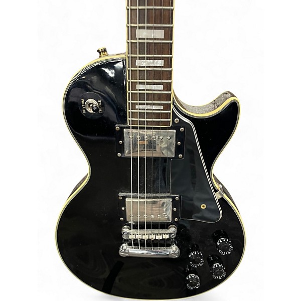 Used Epiphone Les Paul Custom Black Solid Body Electric Guitar