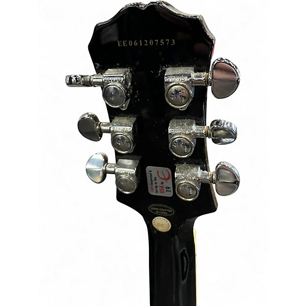 Used Epiphone Les Paul Custom Black Solid Body Electric Guitar