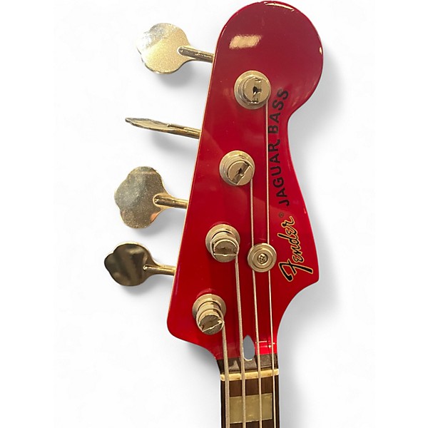 Used Fender J-Craft Jaguar Red Electric Bass Guitar