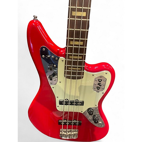 Used Fender J-Craft Jaguar Red Electric Bass Guitar