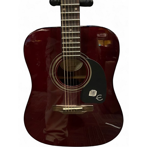 Used Epiphone PRO-1 Wine Red Acoustic Guitar