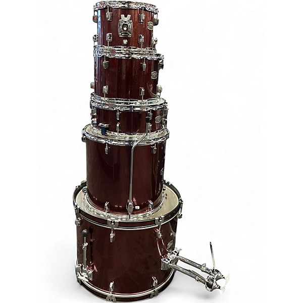 Used Yamaha 5 Piece ILZ Rydeen Burgundy Drum Kit