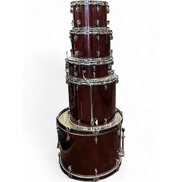 Used Yamaha 5 Piece ILZ Rydeen Burgundy Drum Kit