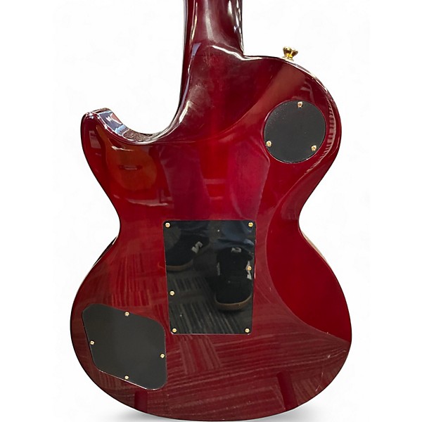 Used Epiphone Les Paul Alex Lifeson Trans Crimson Red Solid Body Electric Guitar