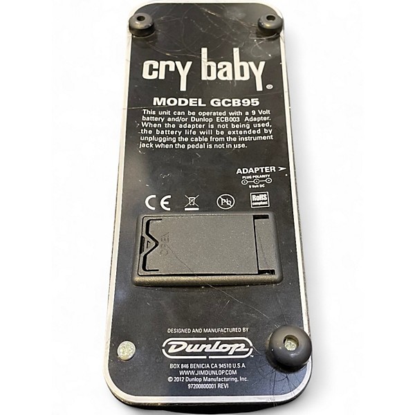 Used Dunlop GCB95 Original Crybaby Wah Effect Pedal