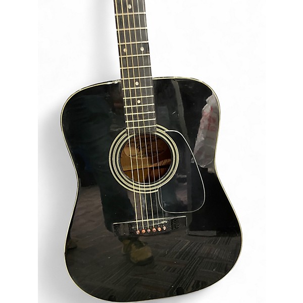 Used Fender Gemini Black Acoustic Guitar