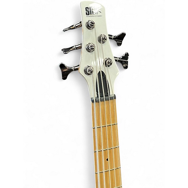 Used Ibanez SR305 5 String WHITE Electric Bass Guitar