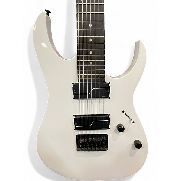 Used Ibanez GRG7221 White Solid Body Electric Guitar