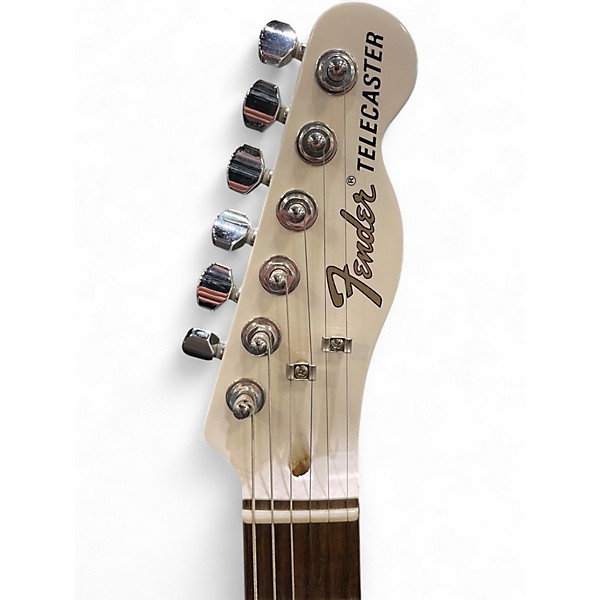 Used Fender JA90 Jim Adkins Thinline Telecaster Alpine White Hollow Body Electric Guitar