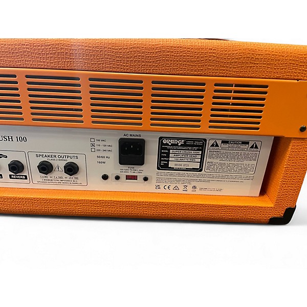 Used Orange Amplifiers Super Crush 100 Solid State Guitar Amp Head