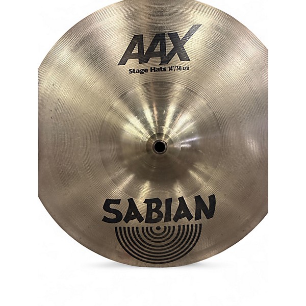 Used SABIAN 14in AAX Stage Hi Hat Pair Cymbal