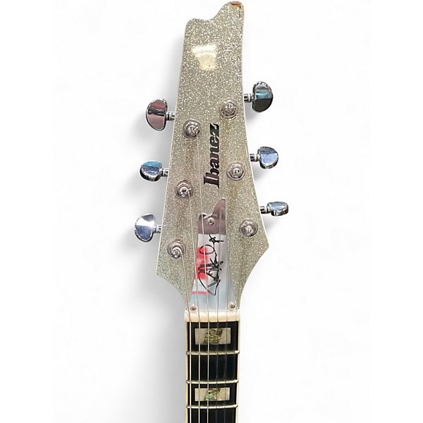 Used 2016 Ibanez PS120SP Silver Sparkle Solid Body Electric Guitar