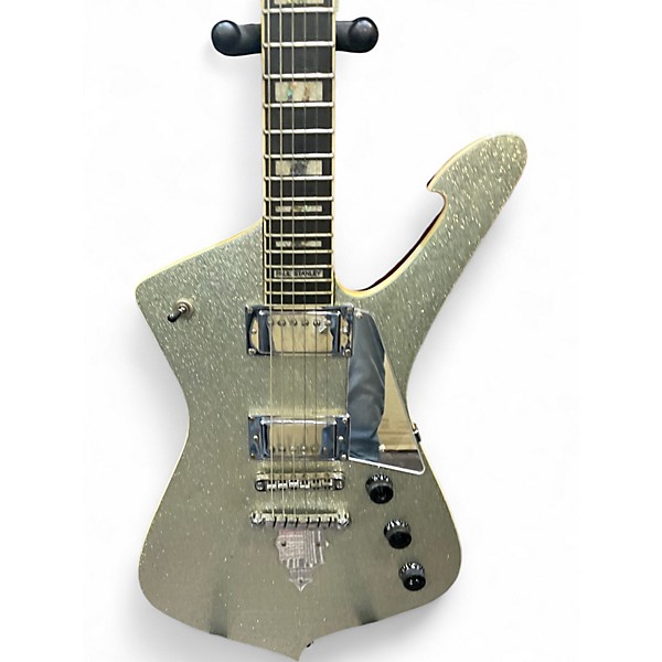 Used 2016 Ibanez PS120SP Silver Sparkle Solid Body Electric Guitar
