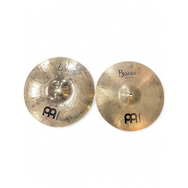Used MEINL 14in Byzance Dark Hi Hat Pair Cymbal