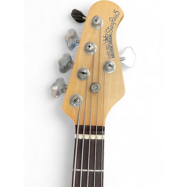 Used Ernie Ball Music Man Stingray 5 HH Blue Electric Bass Guitar