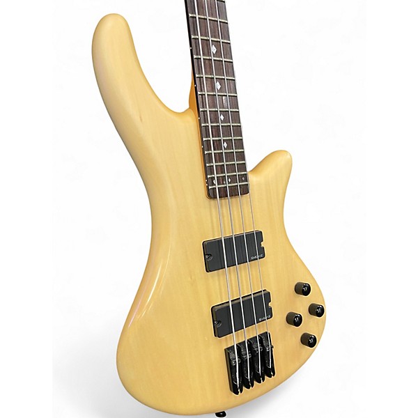 Used Schecter Guitar Research Custom 4 Natural Electric Bass Guitar