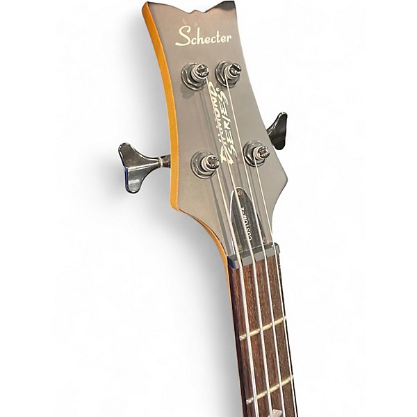 Used Schecter Guitar Research Custom 4 Natural Electric Bass Guitar