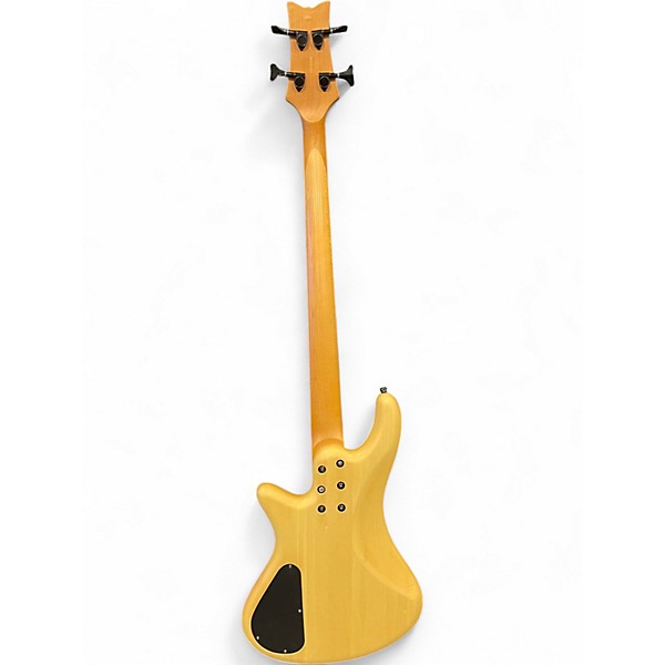 Used Schecter Guitar Research Custom 4 Natural Electric Bass Guitar