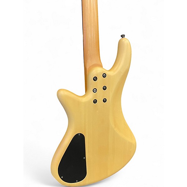 Used Schecter Guitar Research Custom 4 Natural Electric Bass Guitar